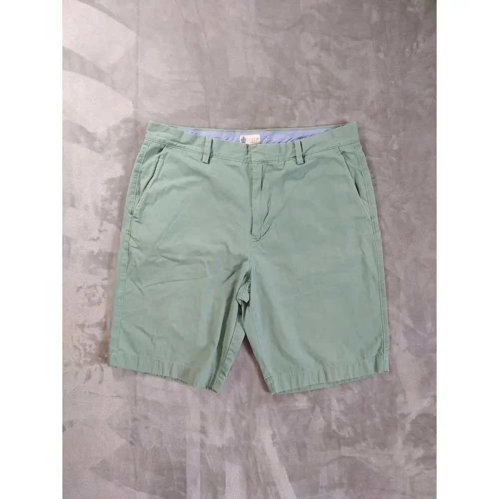 J. Crew Chino Shorts Mens 35 Mint Green 100% Cotton Preppy Outdoor Beach Casual